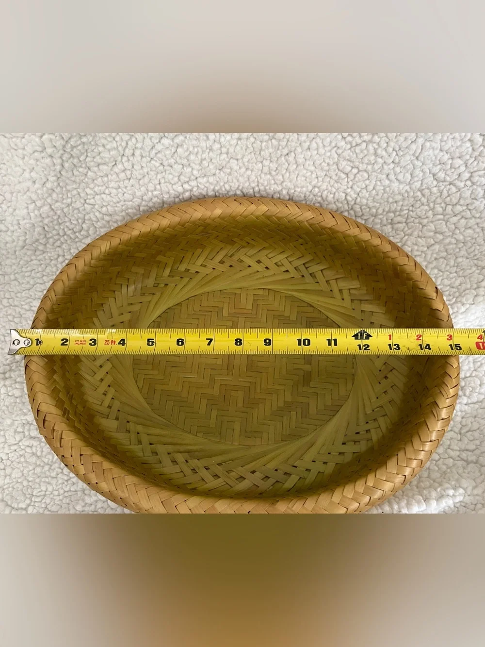 Crate & Barrel Woven Bambu Baskets Set of 3-Magenta, Orange, Natural color Oval